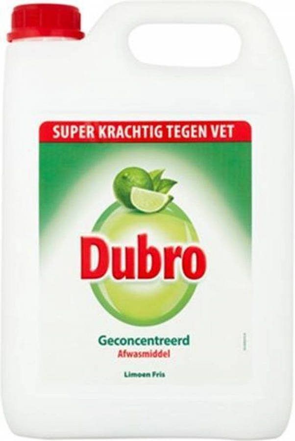Dubro Geconcentreerd Afwasmiddel Limoen Fris 5 Liter