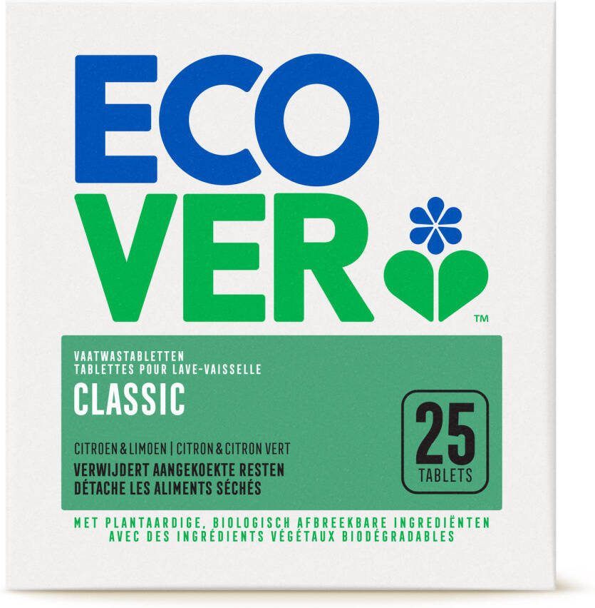 Ecover Vaatwastabletten Classic Jaarbox 12 X 25 Tabs