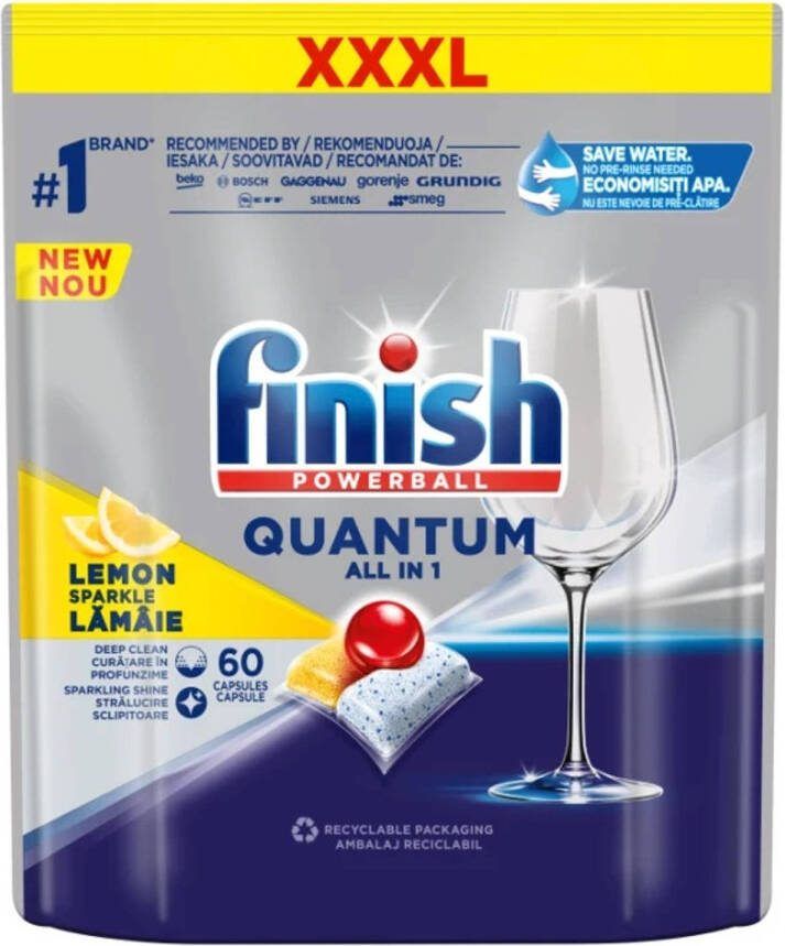 Finish Quantum Alles In 1 Vaatwasser Capsules Citroen 60st