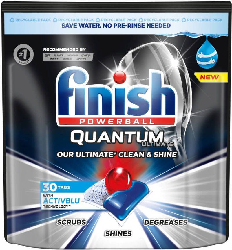Finish Quantum Ultimate Vaatwasser Capsules 30 Stuks Regular