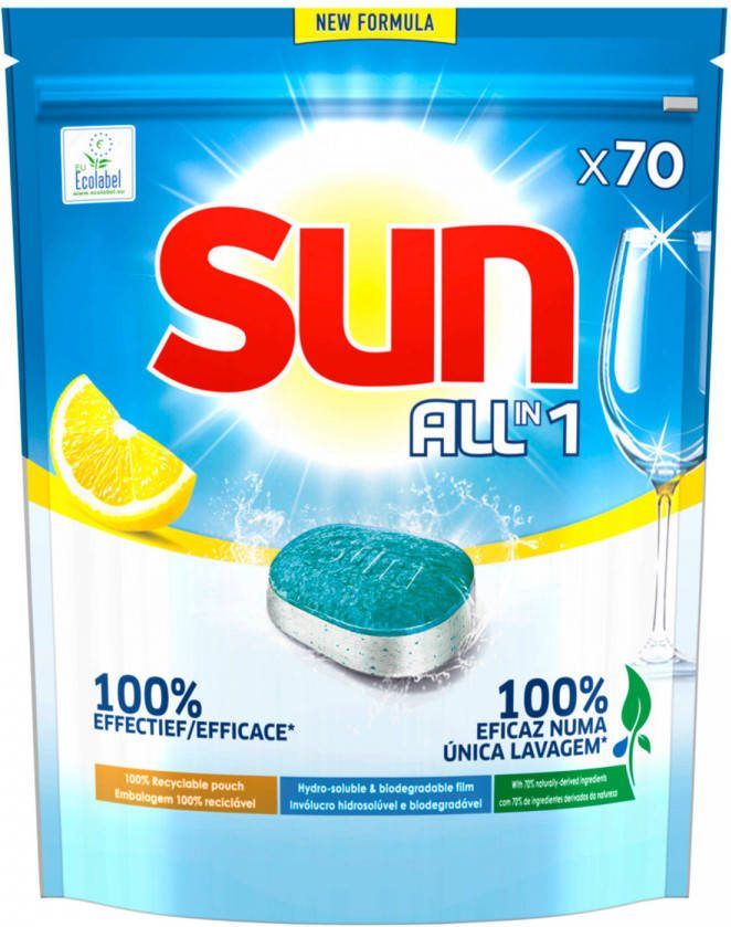 Sun Vaatwastabletten All in One Citroen 234 Tabs