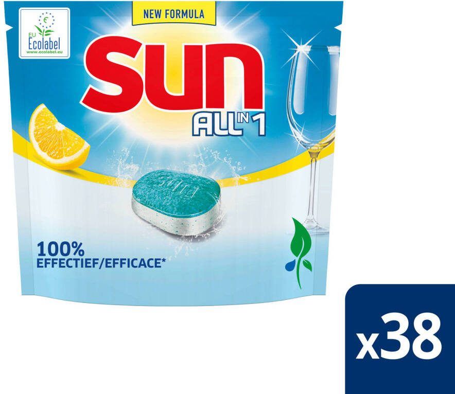 Sun Vaatwastabletten All in One Citroen Met Ecolabel 266 Tabs