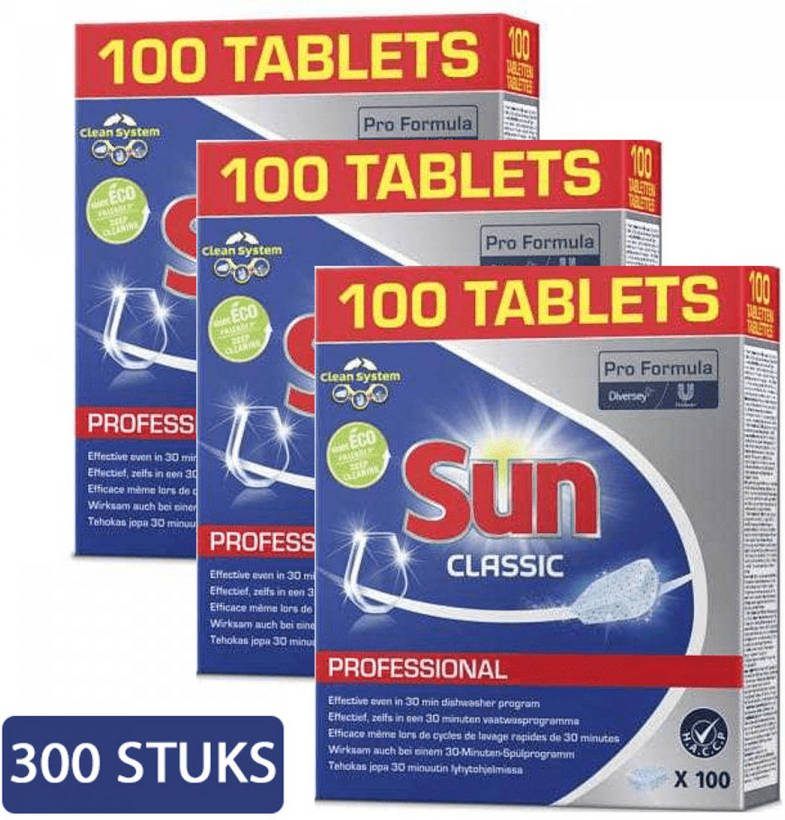 Sun Vaatwastabletten Classic Regular 300 Tabs