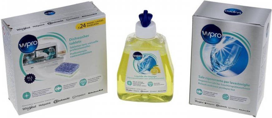 Wpro Set Dishwashing 1 Doos Vaatwastabletten + 1 Fle 484010678192