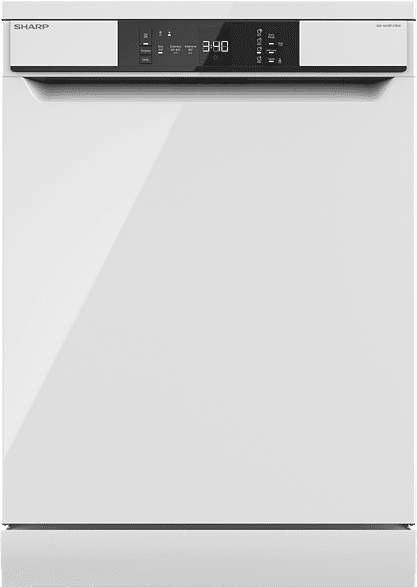 Sharp QWNA1BF47EWEU Vrijstaande vaatwasser Wit