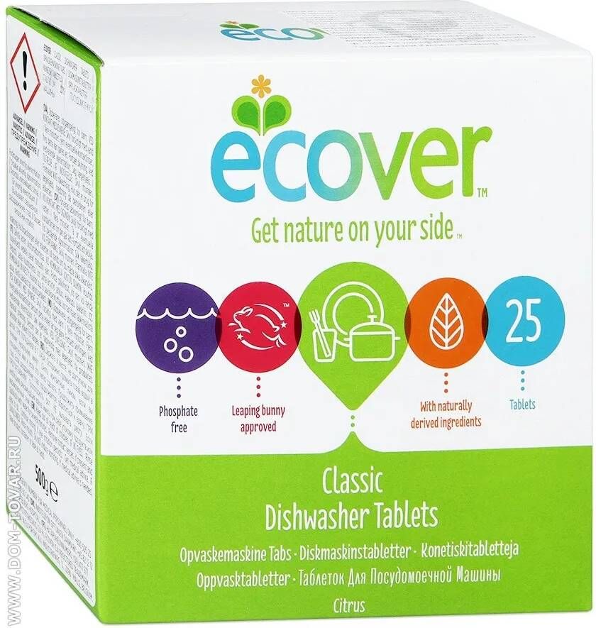Ecover Vaatwastabletten 25 Stuks Classic