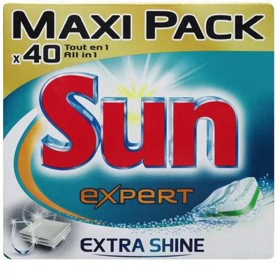 Sun All In 1 Vaatwastabletten Expert Extra Shine Jaarpack 360 tabletten